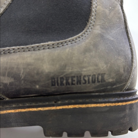 BIRKENSTOCK UNISEX STALON NUBUCK LEATHER GRAPHITE CHELSEA BOOT SZ 40 L9 M7 - Picture 5 of 7
